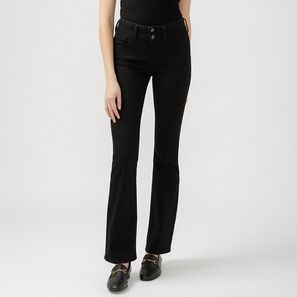 Silver Jeans Co Suki Slim Boot Jeans in Black Size 34